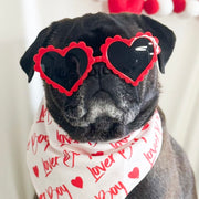 heart sunnies in cherry red